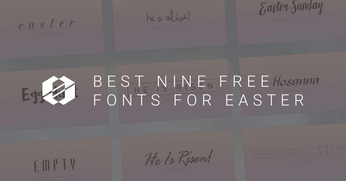 Best free fonts for easter - header graphic
