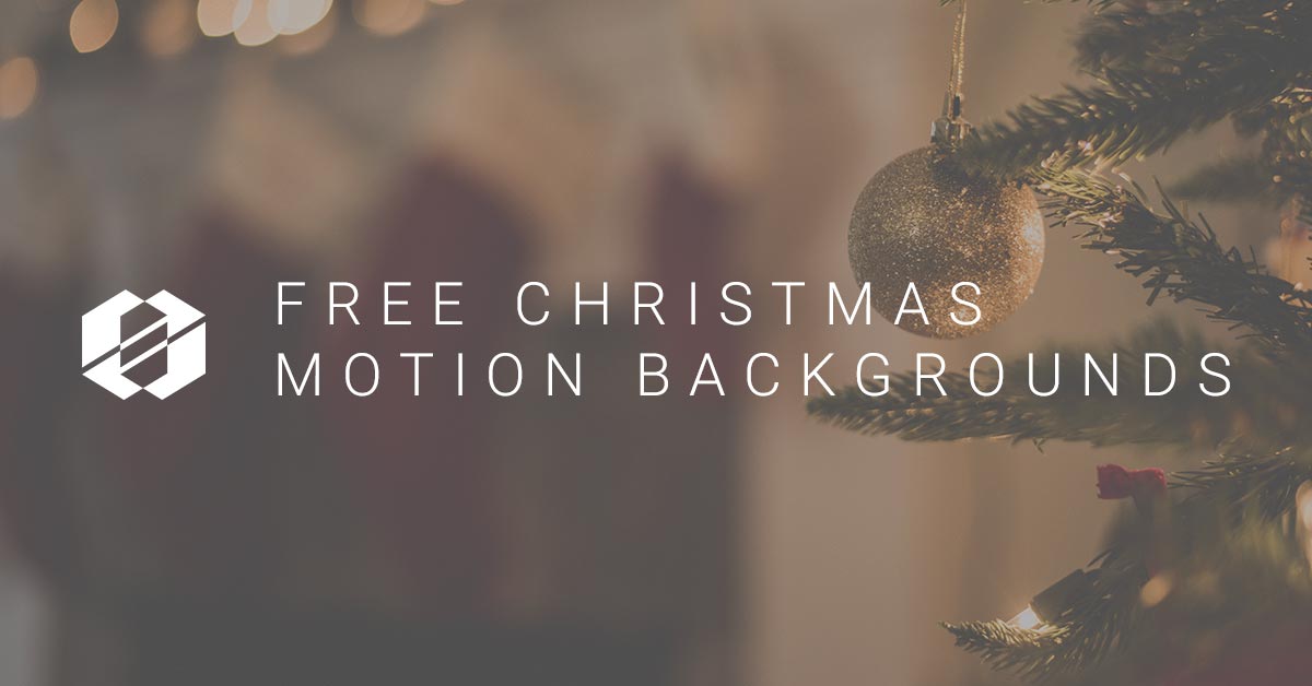 Free Christmas Motion Backgrounds Roundup From Our Church Media Friends