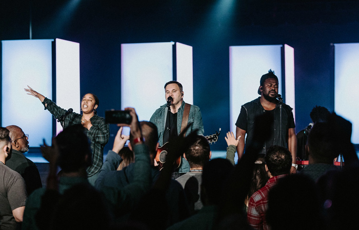 SALT-Gallery-13 Matt Redman and team leading acoustic at SALT Conference