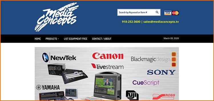 Media Concepts - Used Production equipment websites