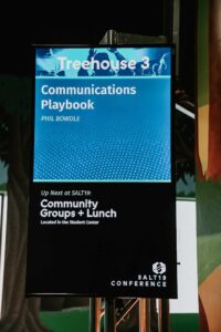 Conference signage at SALT