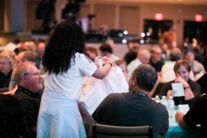 Serving food at SALT16
